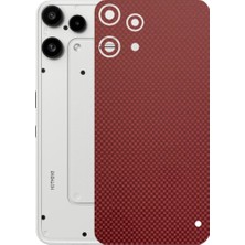 Kapps Nothing Phone 3A Lite ile Uyumlu Fiber Serisi Premium Arka Kapak Kaplama(Kenarlar Yoktur!)