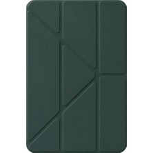 Elitse Apple Ipad 2025 10.9 10.nesil (A16) Mera Kalemlikli Tablet Kılıfı - Koyu Yeşil