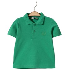 Lily Co Kısa Kollu Desenli Polo Yaka Unisex Tişört