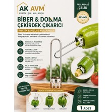 Ak Avm Dolmalık Iç Oyucu Paslanmaz Çelik Biber Kabak Oyucu Dolma Hazırlama Aparatı