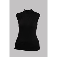 Hürrem Bone Siyah Body Balıkçı Yaka Viskon Sıfır Kollu 1027_01