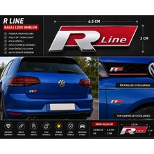 EP Garaj Otomotiv R Line Bagaj Logo Amblem – Krom Kırmızı Premium Tasarım