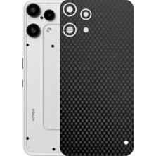 Kapps Nothing Phone 3A Lite ile Uyumlu Fiber Serisi Premium Arka Kapak Kaplama(Kenarlar Yoktur!)