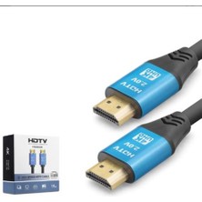 Hadron Nodar ND4054 HDMI 2.0 Kablo 4K 60 Hz Od 8.0 mm 15 M Siyah Mavi