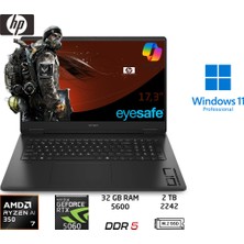 Hp omen 17-DB1015NT Ryzen Ai 7-350 32GB 2tb RTX5060 8gb 17.3 144hz W11 Pro C2EZ5EA Duddi
