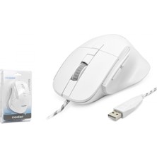 Hace Bazaar 7d Ergonomi̇k Kablolu Ofi̇s Mouse 3600 Dpi - Beyaz ND1209W