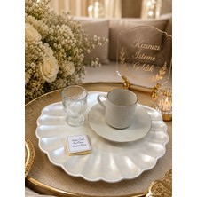 Masalsı Concept Beton Damat Kahvesi Tepsisi, Damat Fincanı Tepsisi, Tuzlu Kahve Tepsisi, Tuzlu Kahve Fincanı
