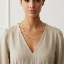 Xuping Jewelry Stil Incisi/xupıng Jewelry Ikili Dorika Kolye