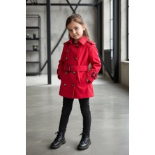 Hc Kids Wear Kız Çocuk Klasik Mevsimlik Trençkot