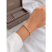 CtStore Xupıng Gold Kare Figürlü Çelik Bileklik