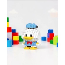 Elaa Aksesuar Donald Duck Figürlü Lego- Ördek Karakterli LEGO -3d Zeka Geliştiren Mini Sevimli LEGO