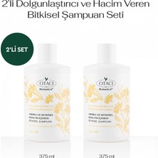 Otacı Botanics + Dolgunluk & Hacim Veren Bakım - Arnika ve Bitkisel Keratin Içeren Bitkisel Şampuan 2'li Set