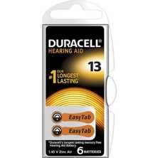 TeknoKapsül Duracell 13 No Kulaklık Pili (6'lı Paket)