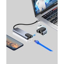Techora Sale Alüminyum Kasalı MacBook Usb-C Hub – 4K Hdmı, USB 3.0, Sd/tf Kart Girişi, Pd Şarj Desteği