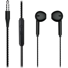 TeknoKapsül Lenovo Lecoo EH104B 3.5 mm Jacklı Kablolu Kulak Içi Mikrofonlu Kulaklık Siyah