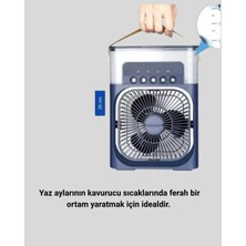 Mercora Tech Sessiz Çalışan Turbo Fan Güçlü Hava Akışlı Masa Üstü Vantilatör