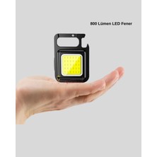Sepetopia Süper Parlak 800 Lümen LED Fener – USB Şarjlı, 3 Işık Modlu, Mini Taşınabilir ve Anahtarl�