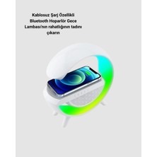 Mercora Tech Rgb Işıklı Kablosuz Şarjlı Hoparlör – Fm Radyolu Akıllı Gece Lambası