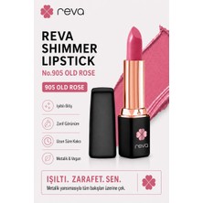 Reva Shimmer Lipstick Old Rose No:905 Işıltılı Parlak Vegan Temiz Ruj