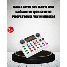 Mercora Tech Canlı Yayın ve Karaoke Için Profesyonel Ses Kartı Bluetooth Destekli