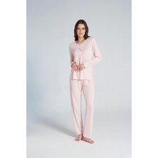 Gd Goldoremi 1703 Kadın Patlı Uzun Kollu Pijama Takım