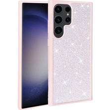 Cepustik Telefon Aksesuarları Galaxy S23 Ultra Kılıf Parlak Taşlı Tasarım Zore Ston Kılıf