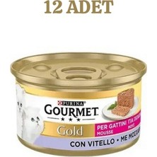 Purina Gourmet Gold Sığır Etli Yavru Yaş Konserve Yavru Kedi Maması 85 gr x 12 Adet