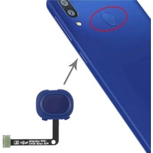 Genos Sam Sung Galaxy M20 Parmak Izi Okuyucu Flex SM-M205F (Mavi)