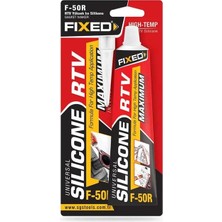 Fixed Fıxed F50R 300° Isıya Dayanıklı Kırmızı Rtv Sıvı Conta Tüp Silikon 50 gr Yüksek Isı Silikonu