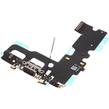 Genos Apple Iphone 7 Sarj Soket ve Mikrofon Filmi Siyah (A Kalite)