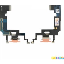 Genos iPhone Xr Uyumlu Filmli Şarj Soketi (Mercan) (SN810002)