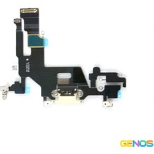 Genos iPhone 11 Uyumlu Bordlu Şarj Soketi (Beyaz) (SN810032)