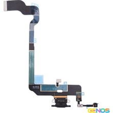 Genos iPhone Xs Uyumlu Filmli Şarj Soketi (Siyah) (SN809994)