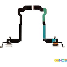 Genos iPhone x Uyumlu Filmli Şarj Soketi (Beyaz) (SN810005)