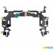 Genos iPhone 11 Uyumlu Bordlu Şarj Soketi (Siyah) (SN810033)