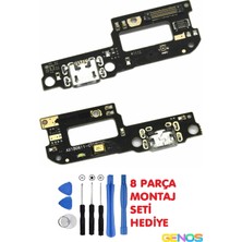Genos Xiaomi Mi A2 Lite Uyumlu Şarj Soketi Mikrofon Bordu ve Montaj Set