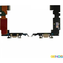 Genos iPhone 8 Plus Uyumlu Filmli Şarj Soketi (Gold) (SN810021)