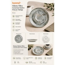 Bonna Odette Olive Gourmet Kahve Fincan Tabağı 16 cm