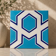 Armada Çini 20x20 Cm SP 98-v Yıldız Desenli Kütahya İznik Çini Karo