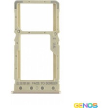 Genos Xiaomi Redmi 6 Uyumlu Hafıza Kart + Sim Demiri (Sim Çekmecesi) (Gold) (SN809237)