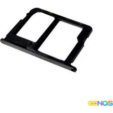 Genos Samsung Galaxy J730 J7 Pro Uyumlu Hafıza Kart + Sim Demiri (Sim Çekmecesi) (Siyah) (SN809424)