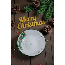 İnci Emaye 24 cm Emaye Kase , Çukur Tabak, Salata Tabak, Cips Tabak