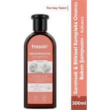 Tresan Sarımsak Şampuan 300 ml Onarıcı Bakım Vegan Özellikli Tüm Saçlar İçin Etkili