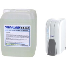Renas Store SD-400 5000 ml Köpük El Sabunu ve 500 cc Dispenser Seti Beyaz