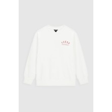 Guess Erkek Çocuk Beyaz Sweatshirt