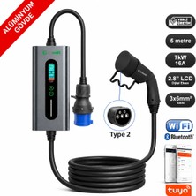 Truwatt ZTA305 Taşınabilir Elektrikli Araç Şarj Cihazı 32A/7KW/220V (5 Metre)