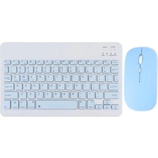 TeknoKapsül KYB71 Kablosuz Klavye Mouse Set - Açık Mavi