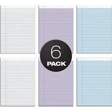 Renas Store Tops Prism+ Yazı Blokları, 21 x 29 Cm, Farklı Renkler, Her Biri 2 Adet: Gri, Orkide, Mavi, Protokol Çizgileri, 50 Yaprak, Delikli Sayfa, 6 Adet (63116)
