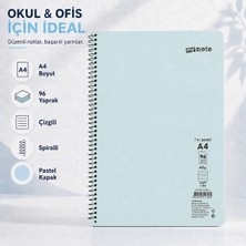 Mynote Flex Pastel A4 96 Yaprak 60 gr Spiralli Çizgili Defter