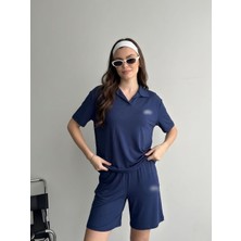 My Lunessa Polo Yaka Kısa Kollu Şortlu Eşofman Takım